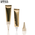 Gold Color Oval Soft Empty Tube Cosmetic Containers Plastic Cosmetic Cream Lotion Facial Cleanser Tubes Packaging